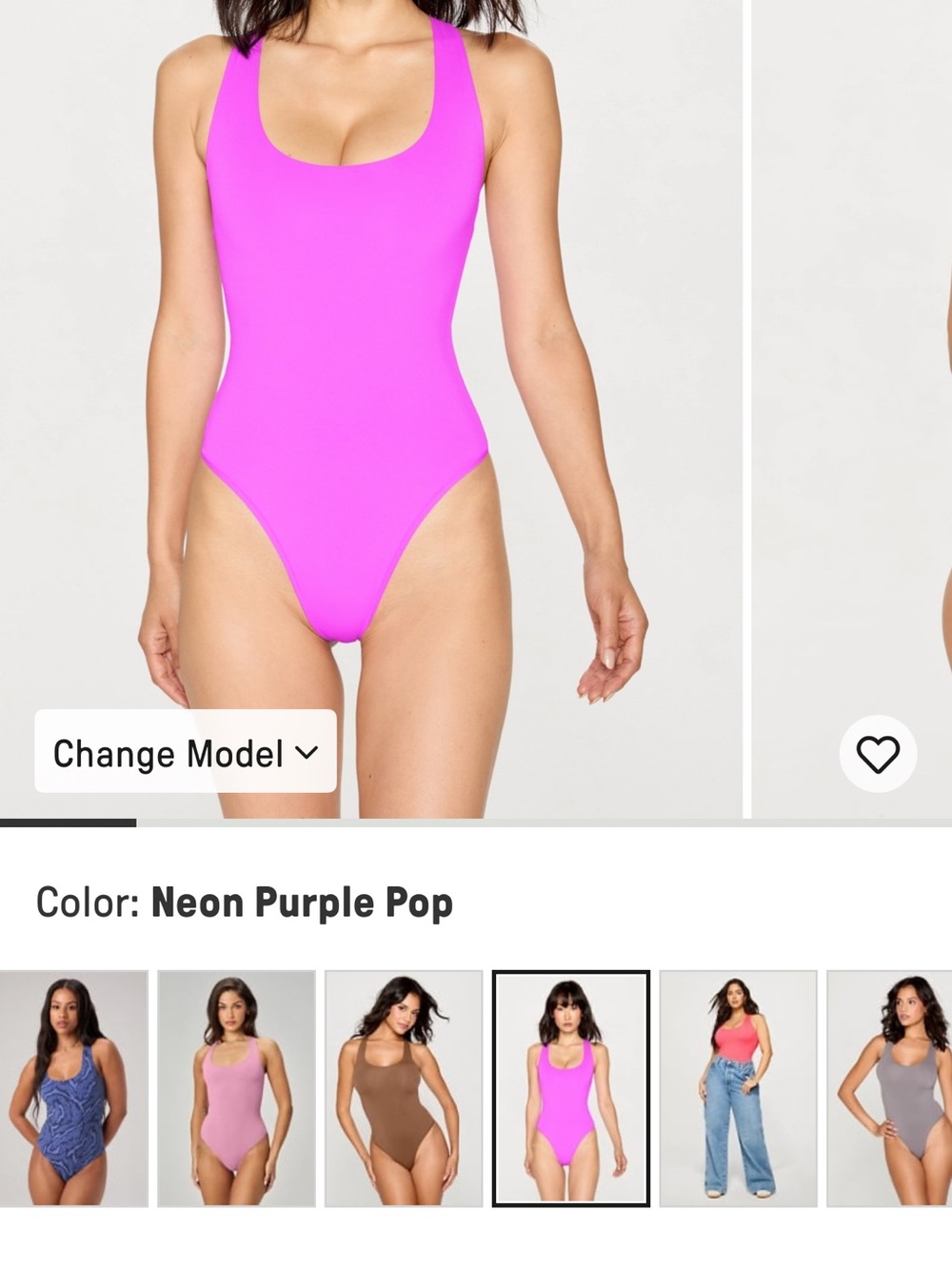 Fabletics Yitty Neon Purple Pop Scoop Neck Bodysuit XL new with tags